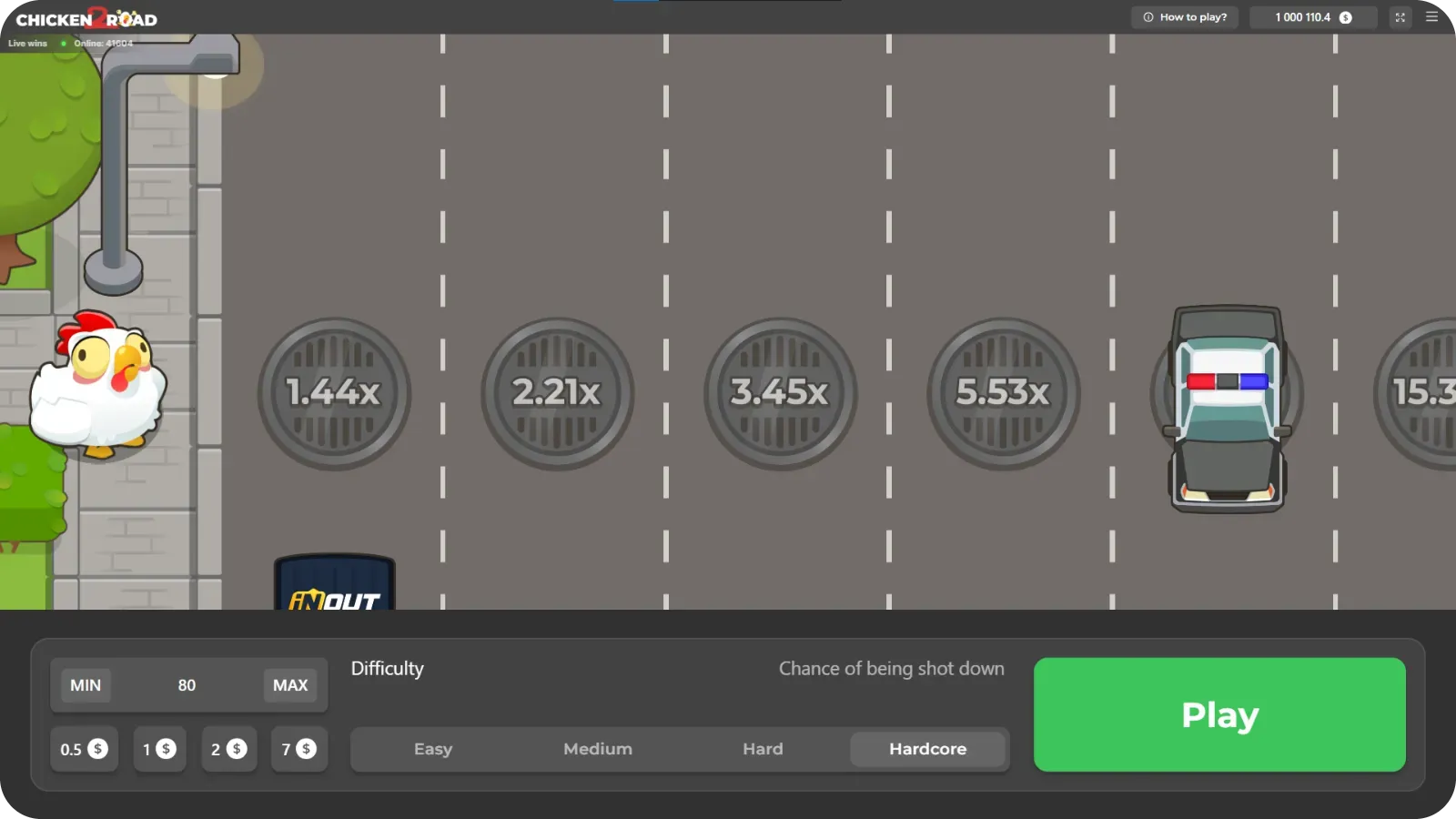 Aktualisierte Grafik in Chicken Road 3