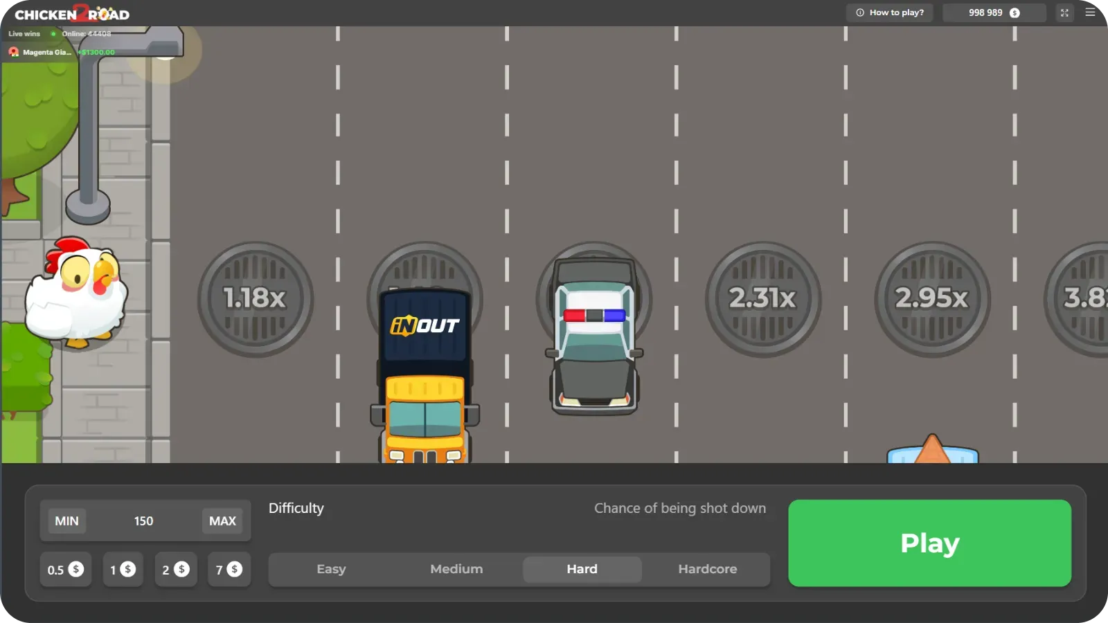 Gráficos actualizados en Chicken Road 3