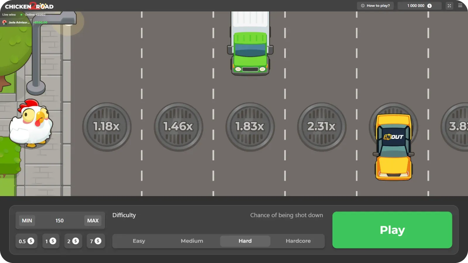 Graphismes améliorés dans Chicken Road 3
