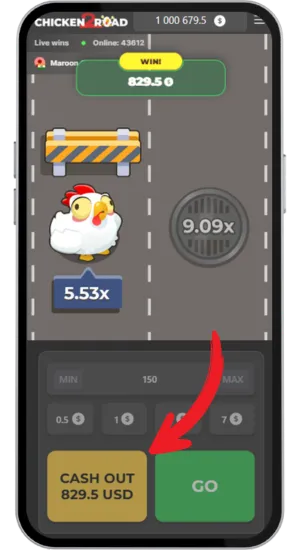 Retiro de ganancias en Chicken Road 3