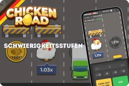 Schwierigkeitsstufen in Chicken Road 3